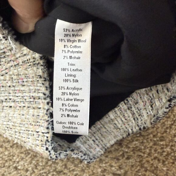 Marissa Webb Barney’s New York Tweed Snap Button Blazer Jacket Women’s 8 Career - Picture 7 of 15